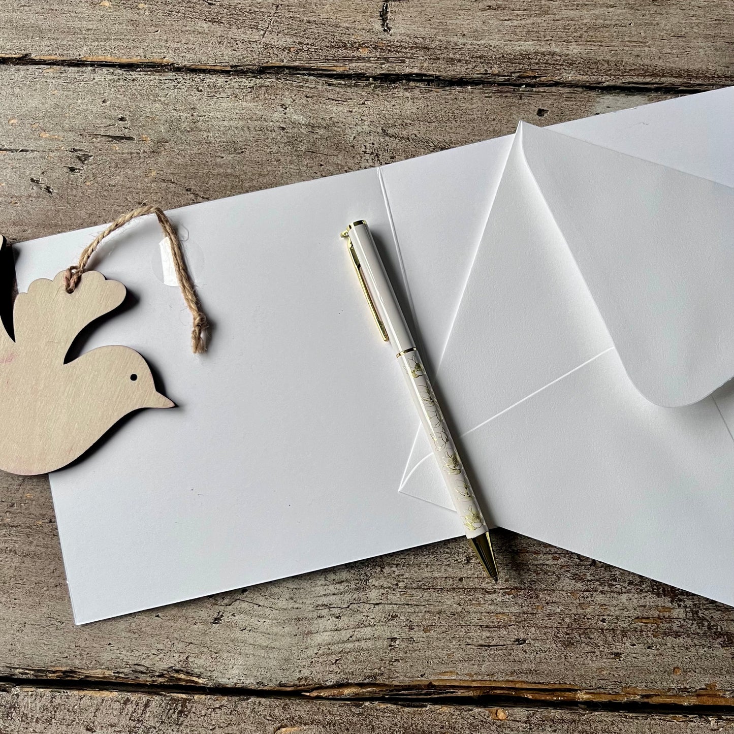 Hand Printed Decoration Card - Bird