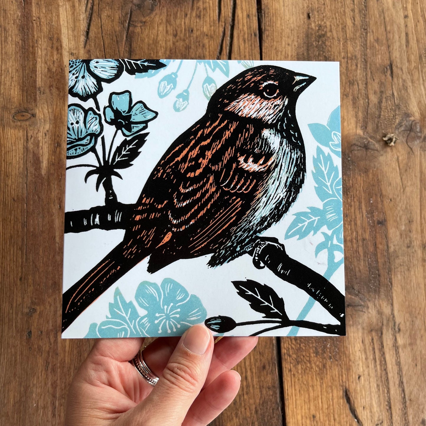 Tree Sparrow Greetings Card