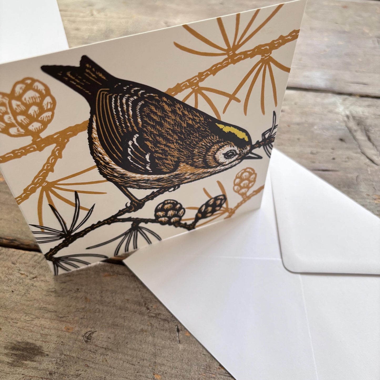 Goldcrest Greetings Card