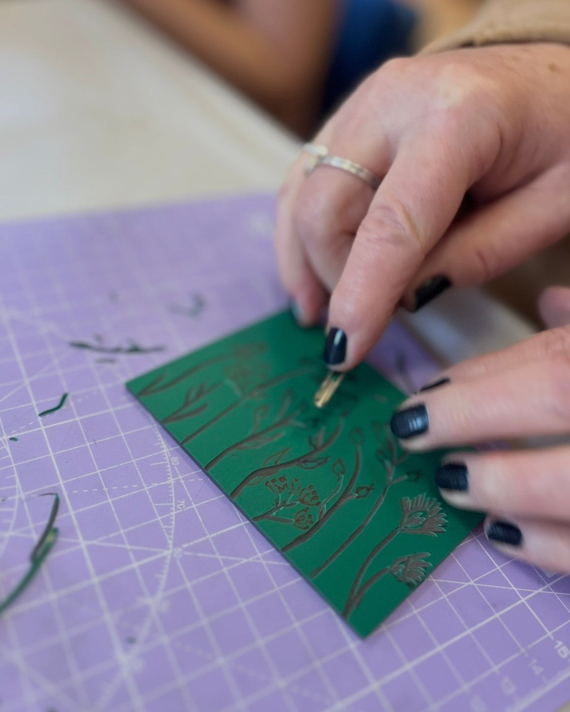 Mothers Day Linocut Workshop at Botanica 3/3/26