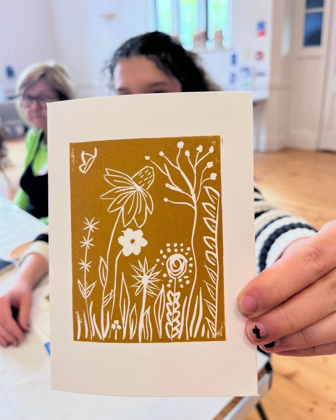 Mothers Day Linocut Workshop at Botanica 3/3/26