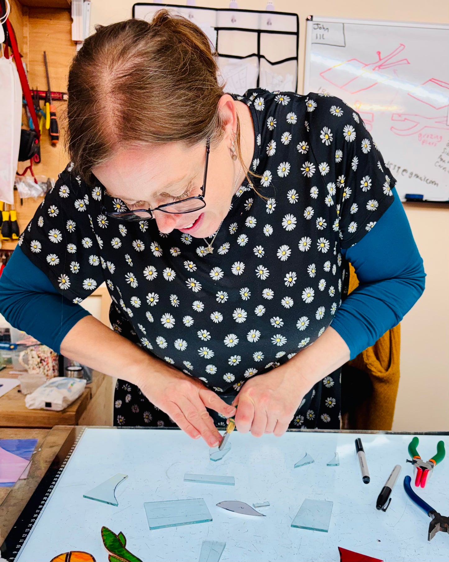 Iris Linocut & Stained Glass Workshop at Lydney Park Estate 12/6/26 & 13/6/26