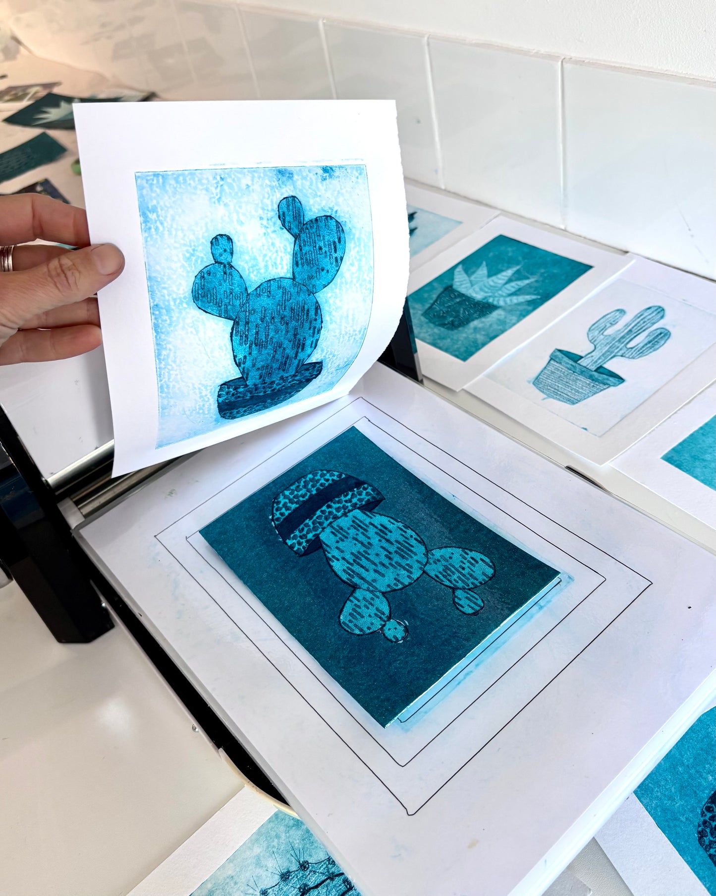 Cactus Collagraph Workshop 12/10/26
