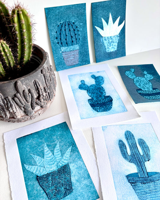 Cactus Collagraph Workshop 12/10/26