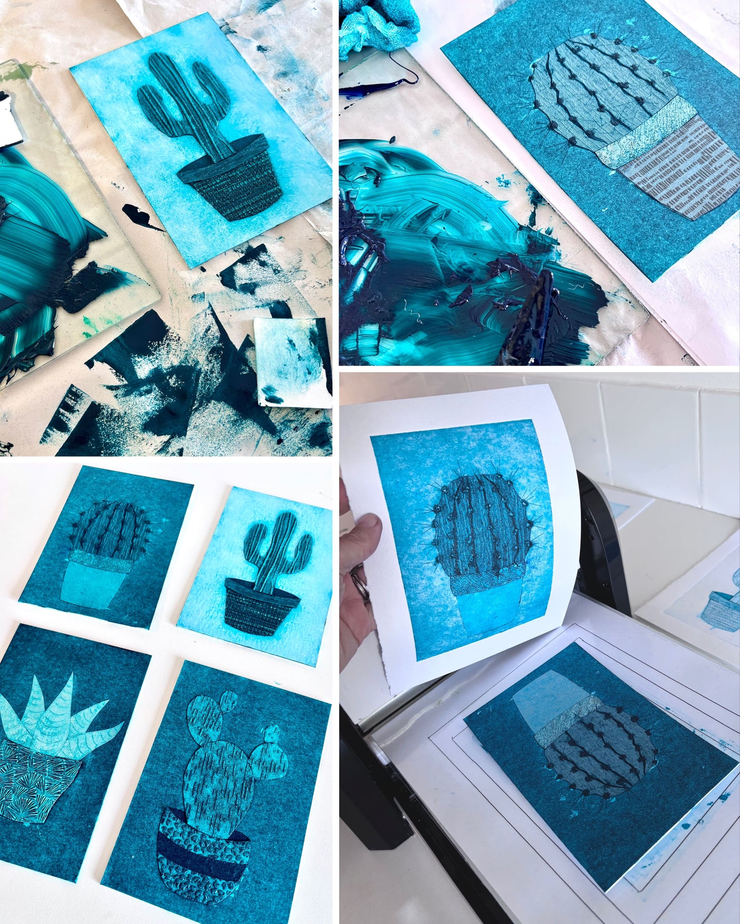 Cactus Collagraph Workshop 12/10/26