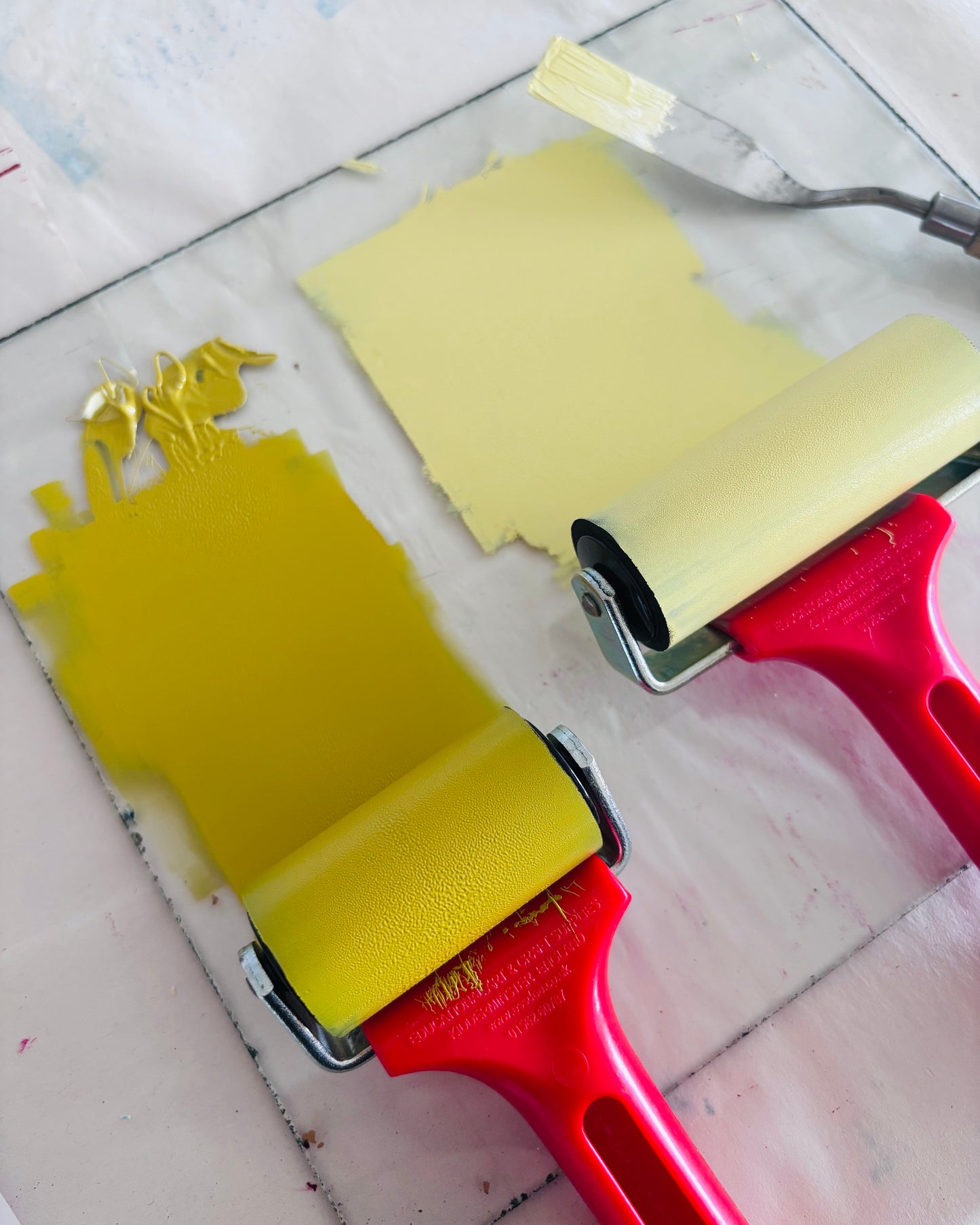Daffodil Linocut & Stained Glass Workshop at Lydney Park Estate 12/3/27 & 13/3/27