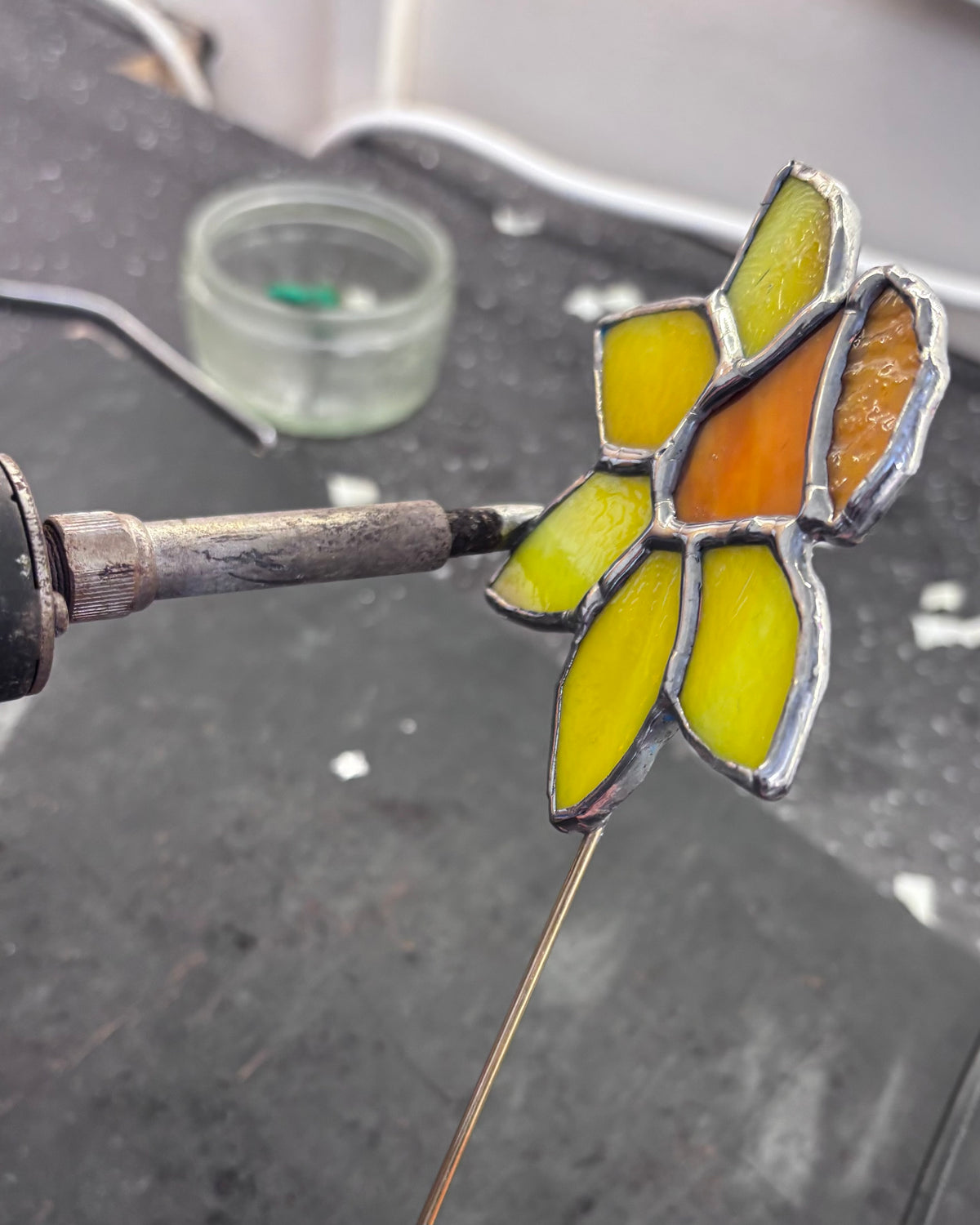 Daffodil Linocut & Stained Glass Workshop at Lydney Park Estate 12/3/27 & 13/3/27