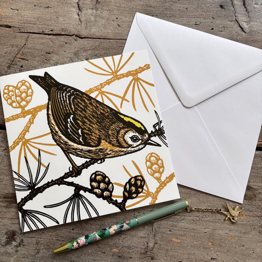 Goldcrest Greetings Card