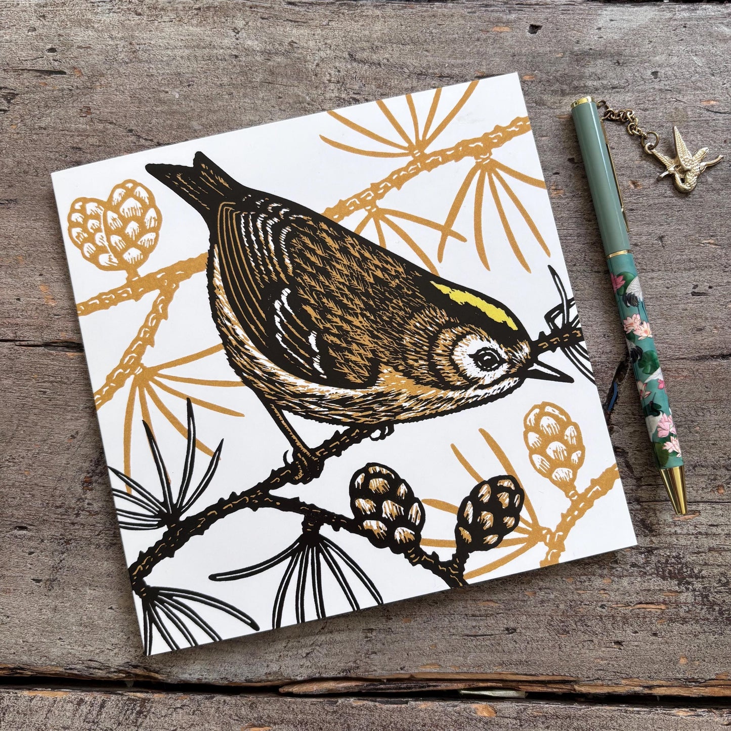 Goldcrest Greetings Card