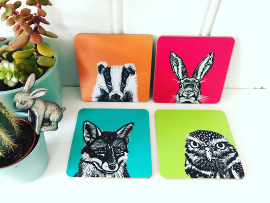 Woodland Animals Collection Coasters