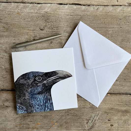 Raven Greetings Card