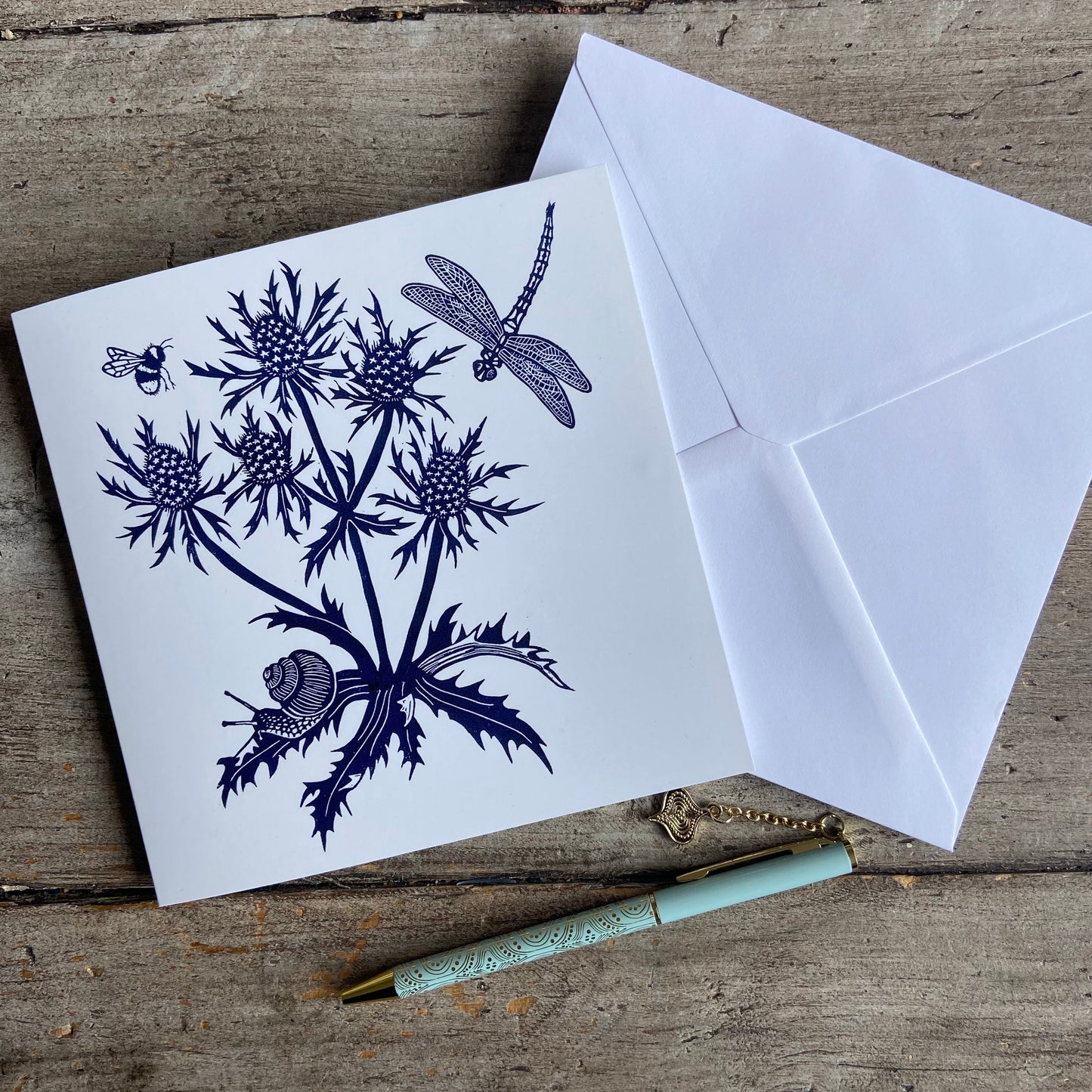 Sea Holly Greetings Card