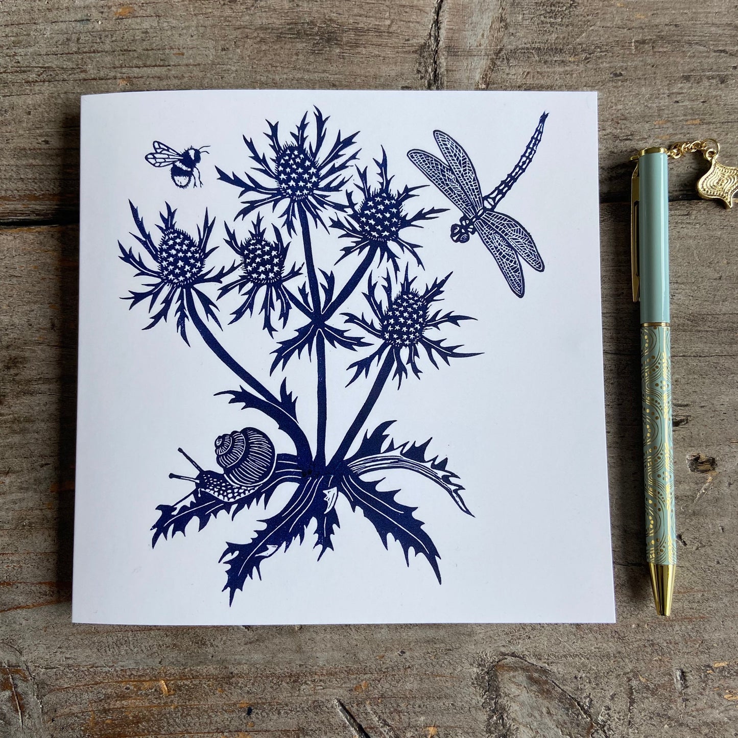 Sea Holly Greetings Card