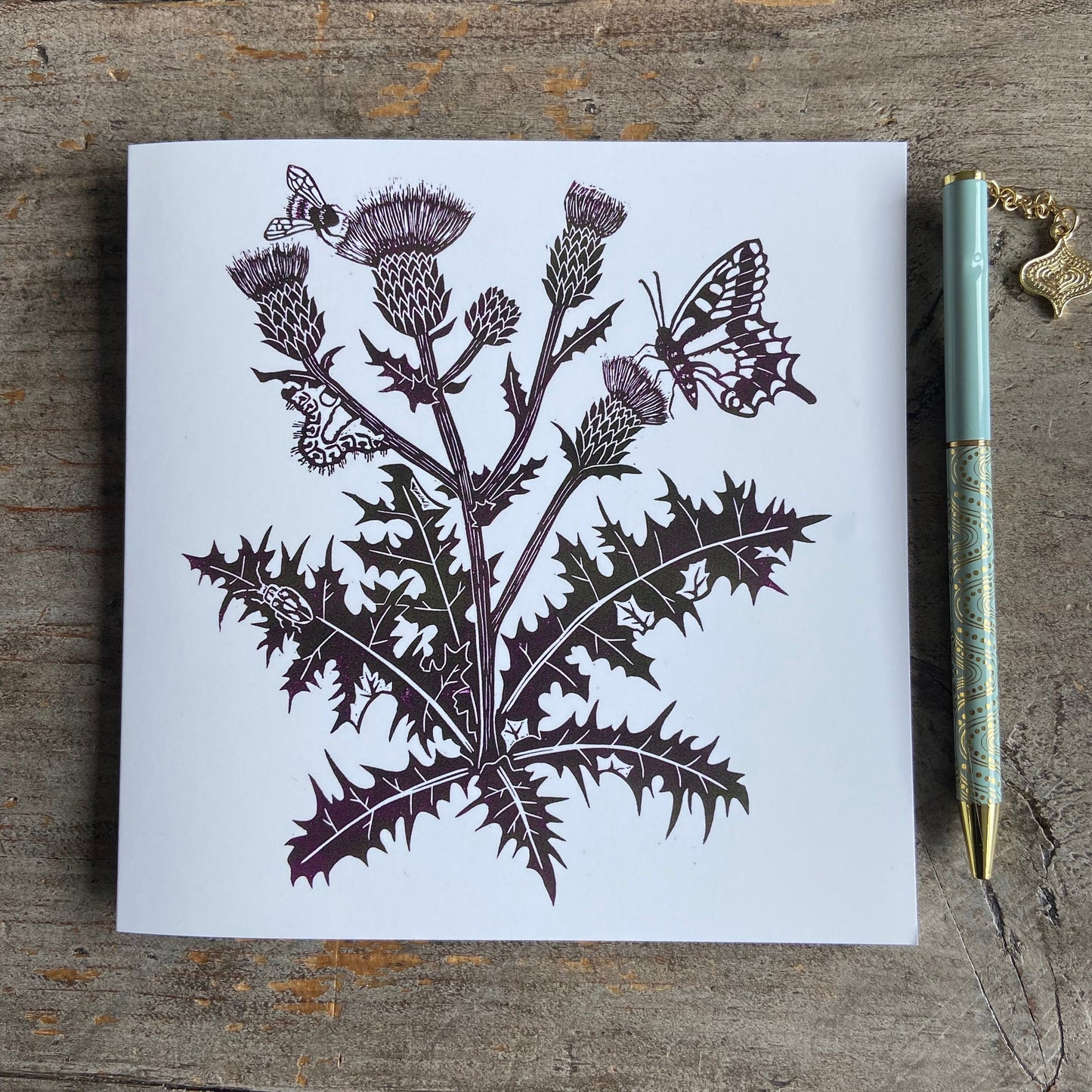 Creeping Thistle Greetings Card