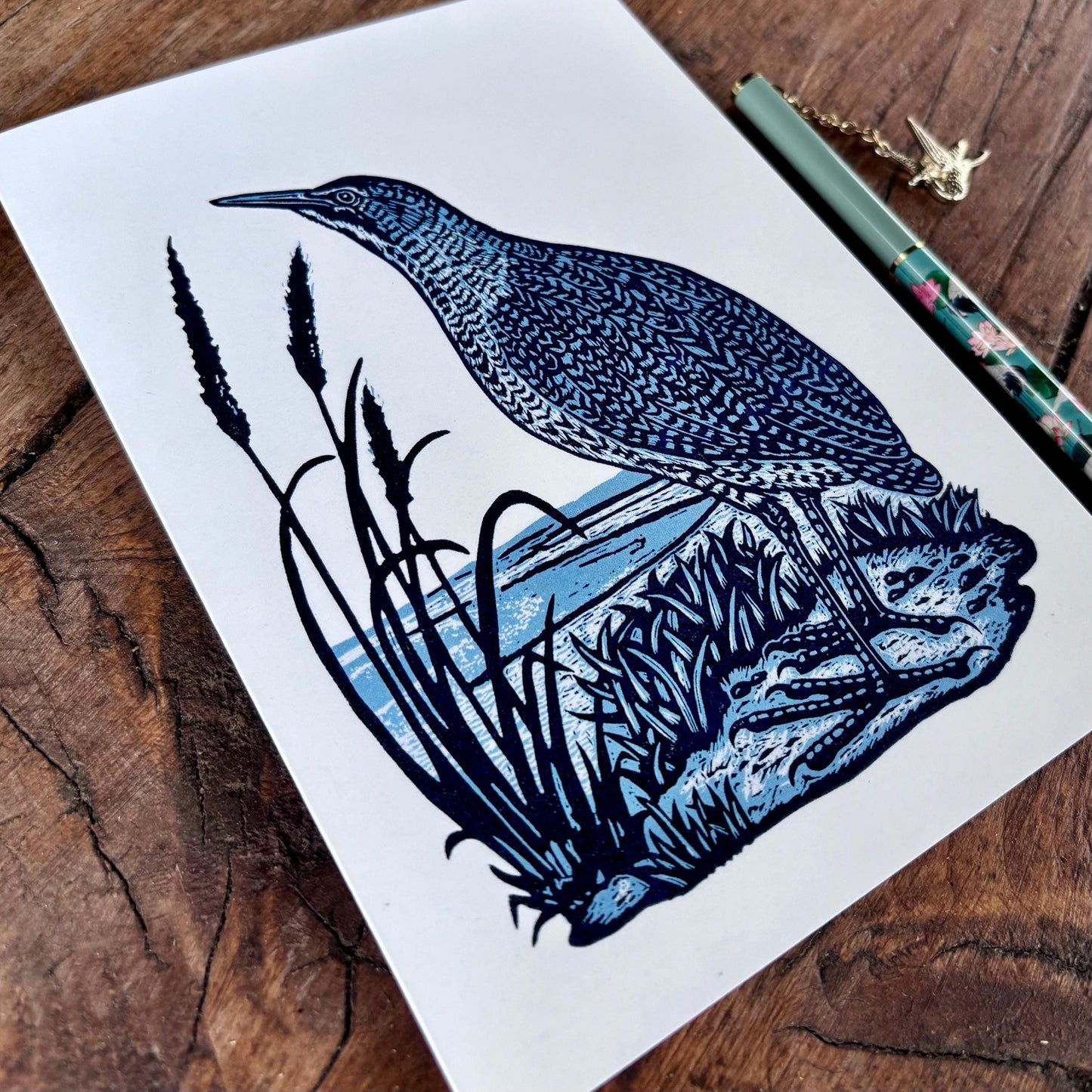 Bittern Greetings Card | Art Card | Any Occasional Card | Estuary Bird