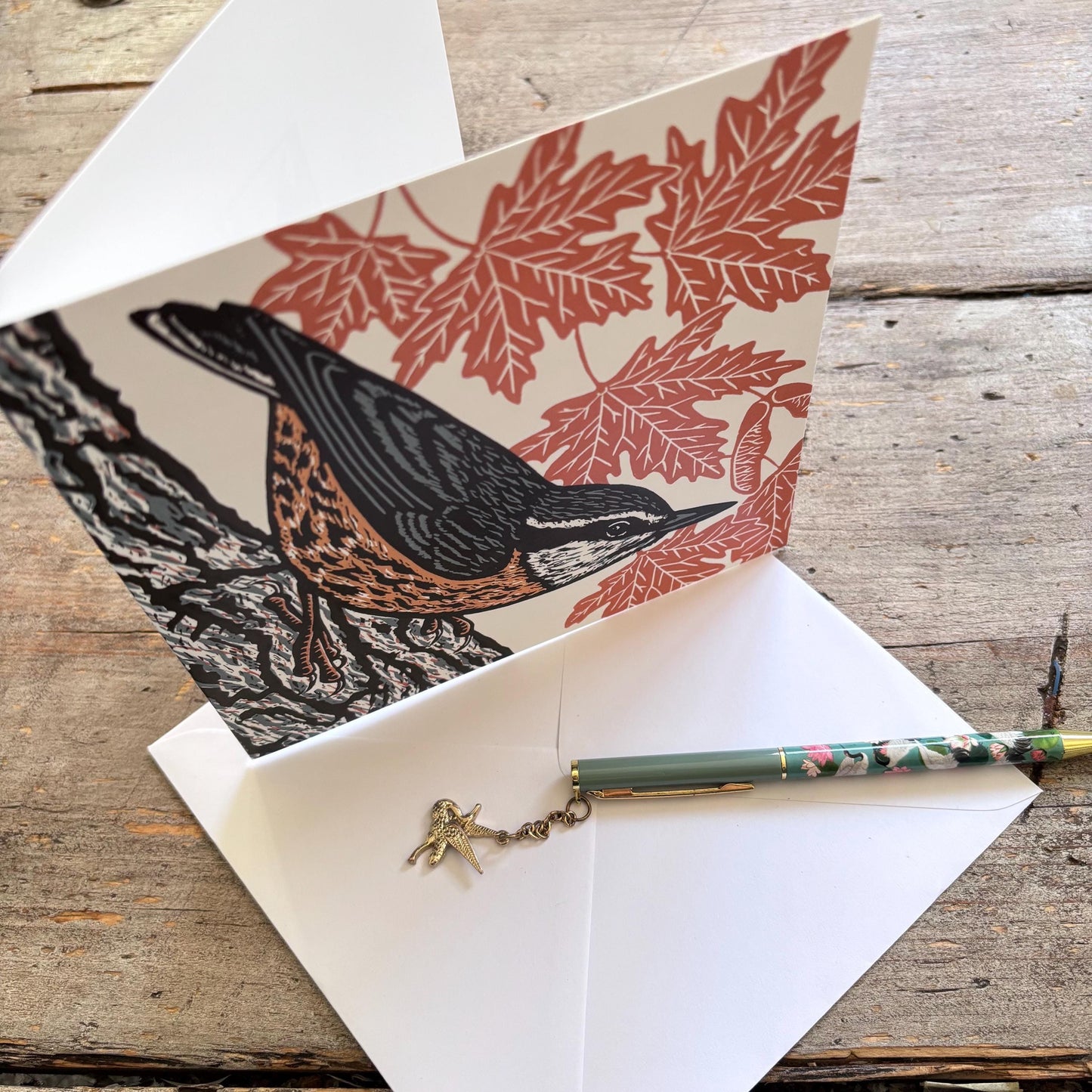 Nuthatch Greetings Card