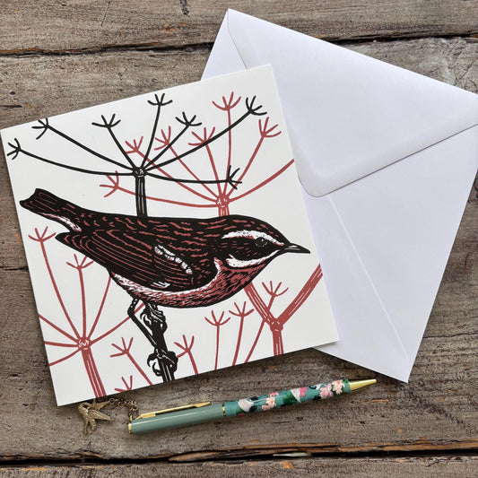 Whinchat Greetings Card