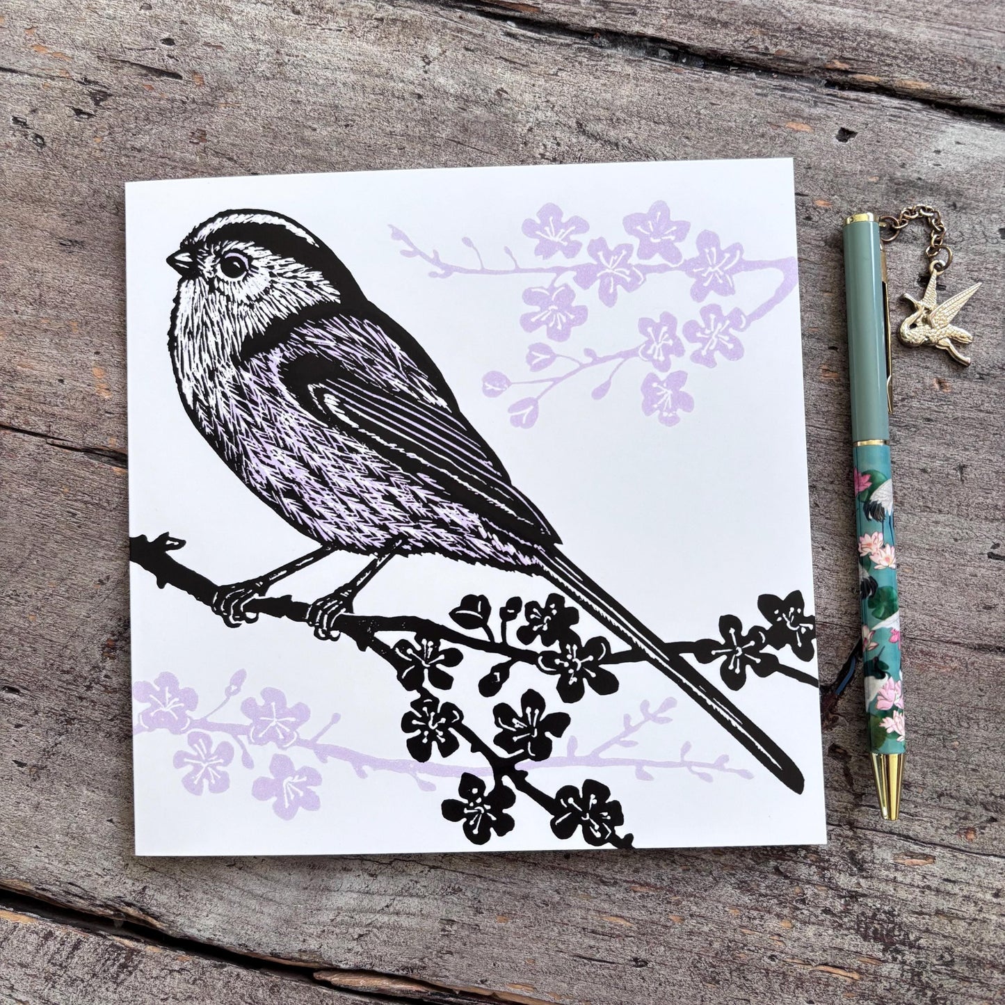 Long-Tailed Tit Greetings Card