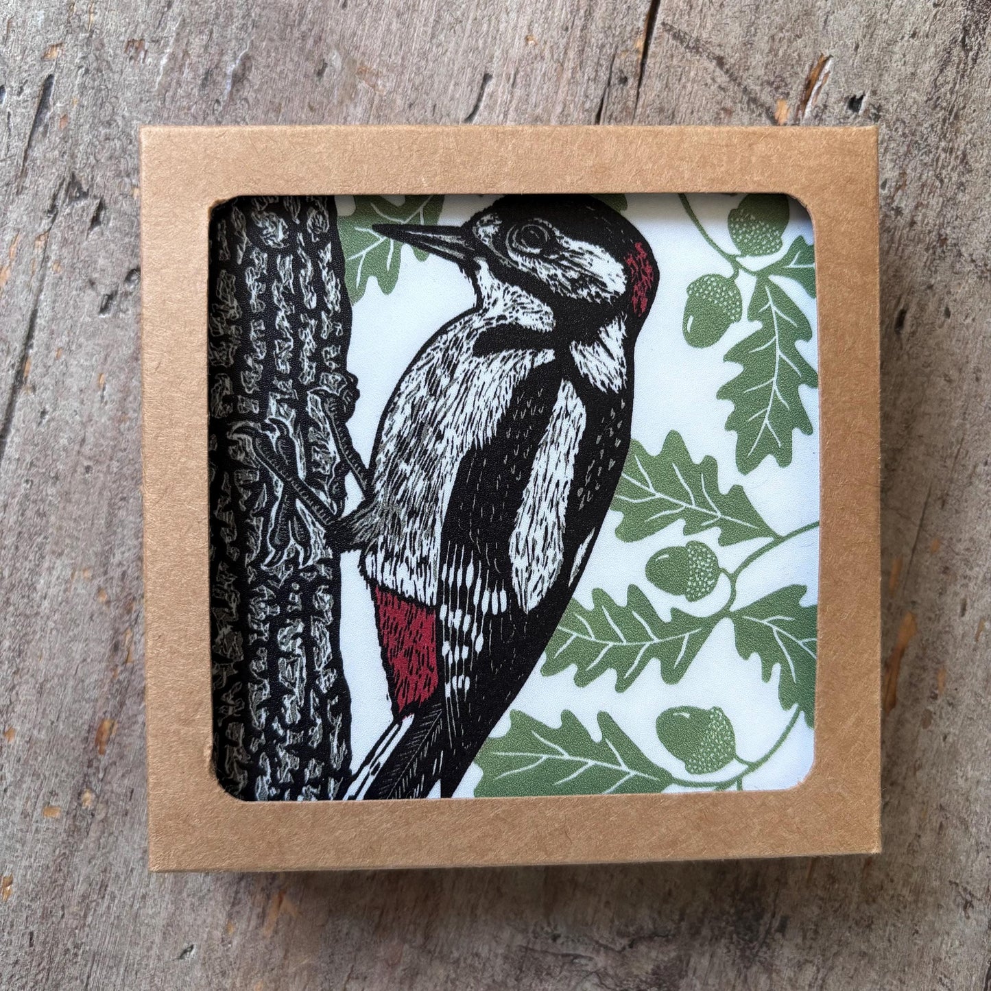 Great Spotted Woodpecker Coasters