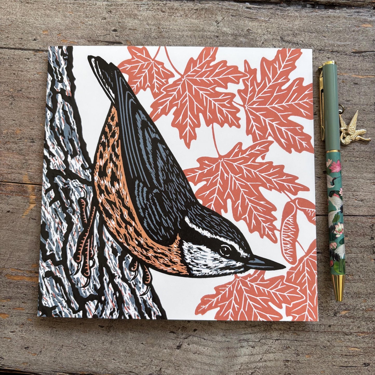 Nuthatch Greetings Card