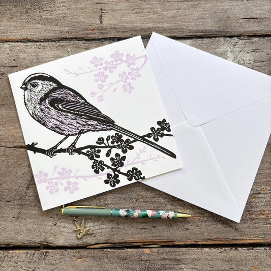 Long-Tailed Tit Greetings Card